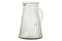 Minati Ribbed Glass Jug - Clear