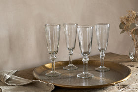Minati Champagne Flute - Clear (Set of 4)