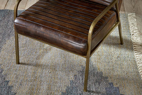 Mirai Ribbed Leather Armchair