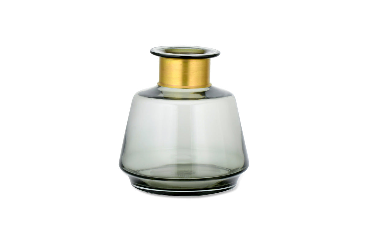 Miza Glass Vase - Smoke