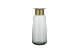 Miza Glass Vase - Smoke