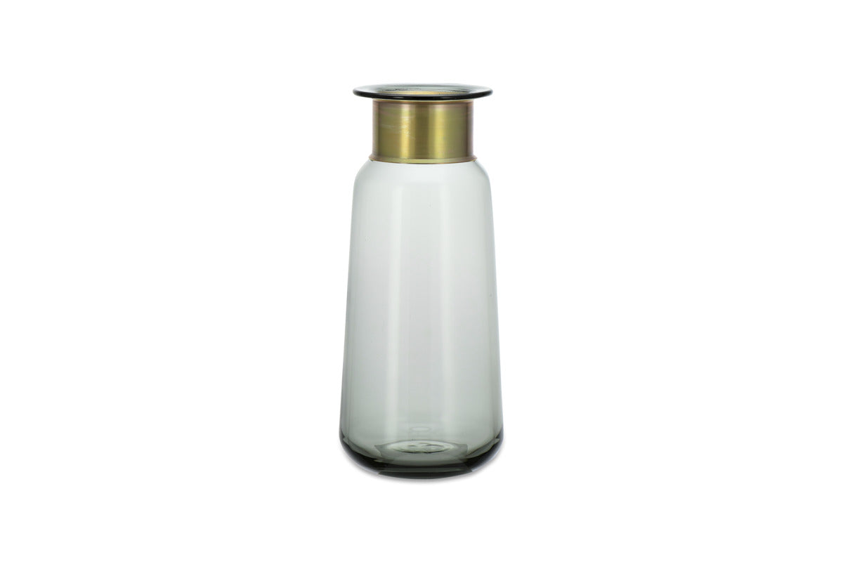 Miza Glass Vase - Smoke