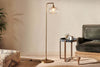 Mulia Recycled Glass Floor Lamp - Antique Brass