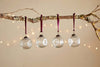 Nishan Pinched Baubles - Clear (Set of 4)