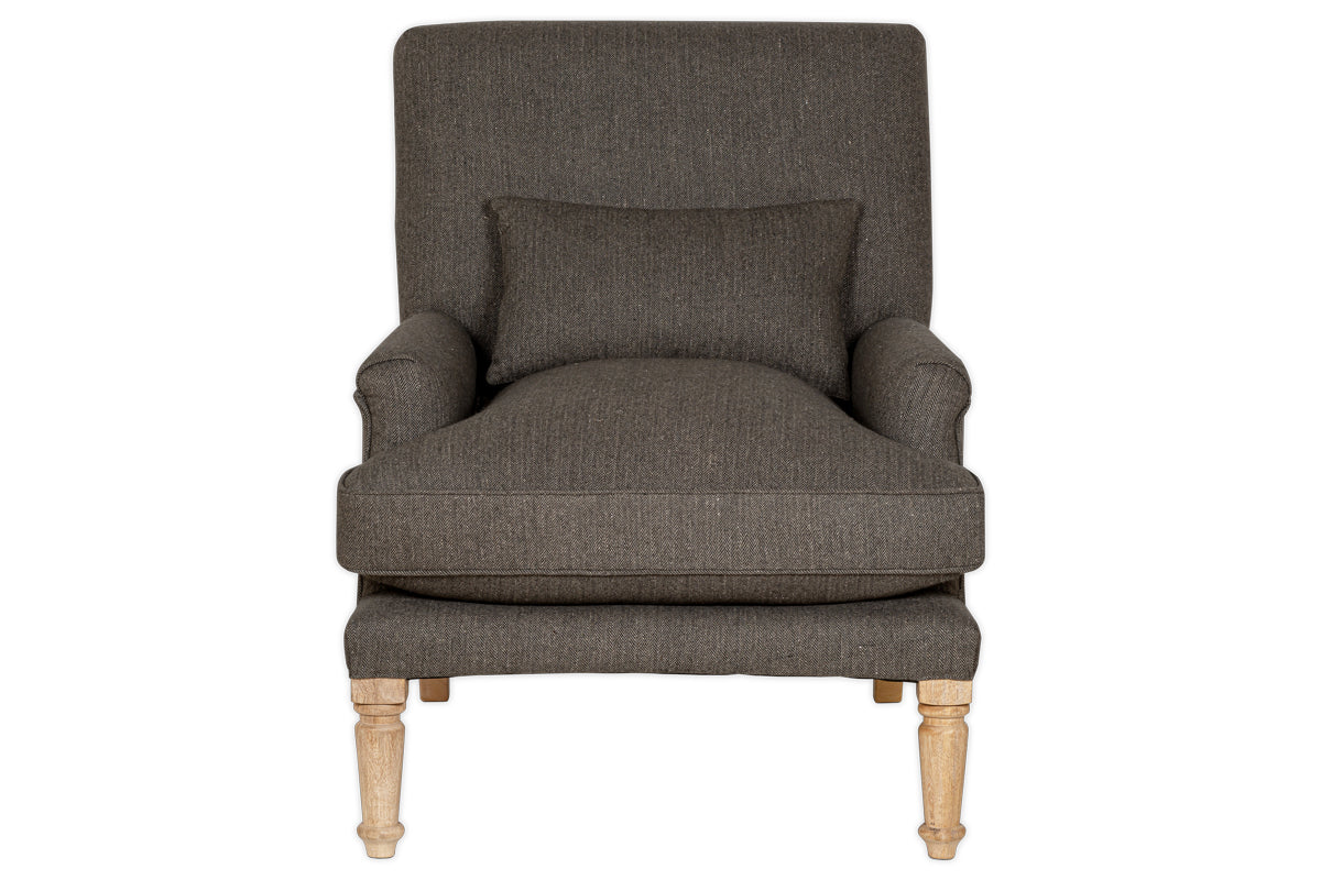 Nalla Wool Armchair - Charcoal