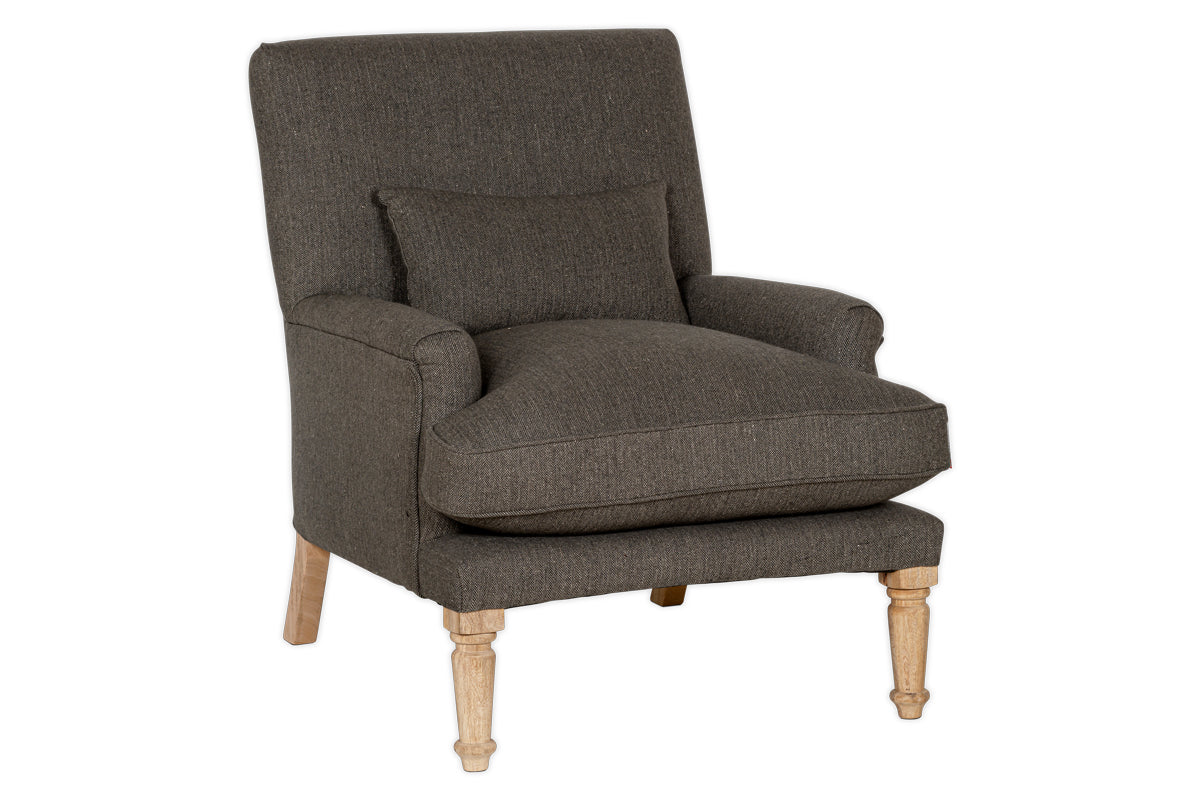 Nalla Wool Armchair - Charcoal