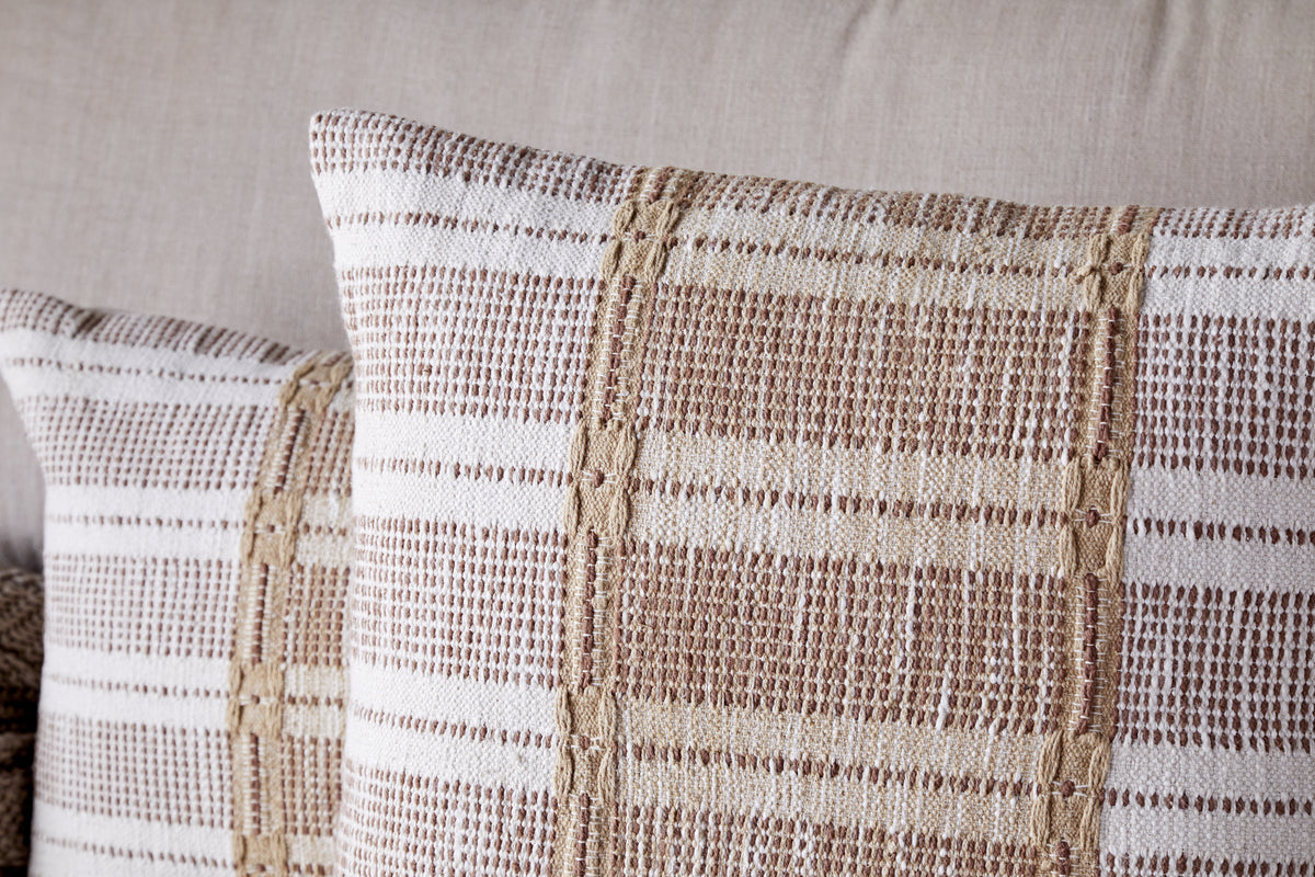 Nayika Cotton Cushion Cover - Rust