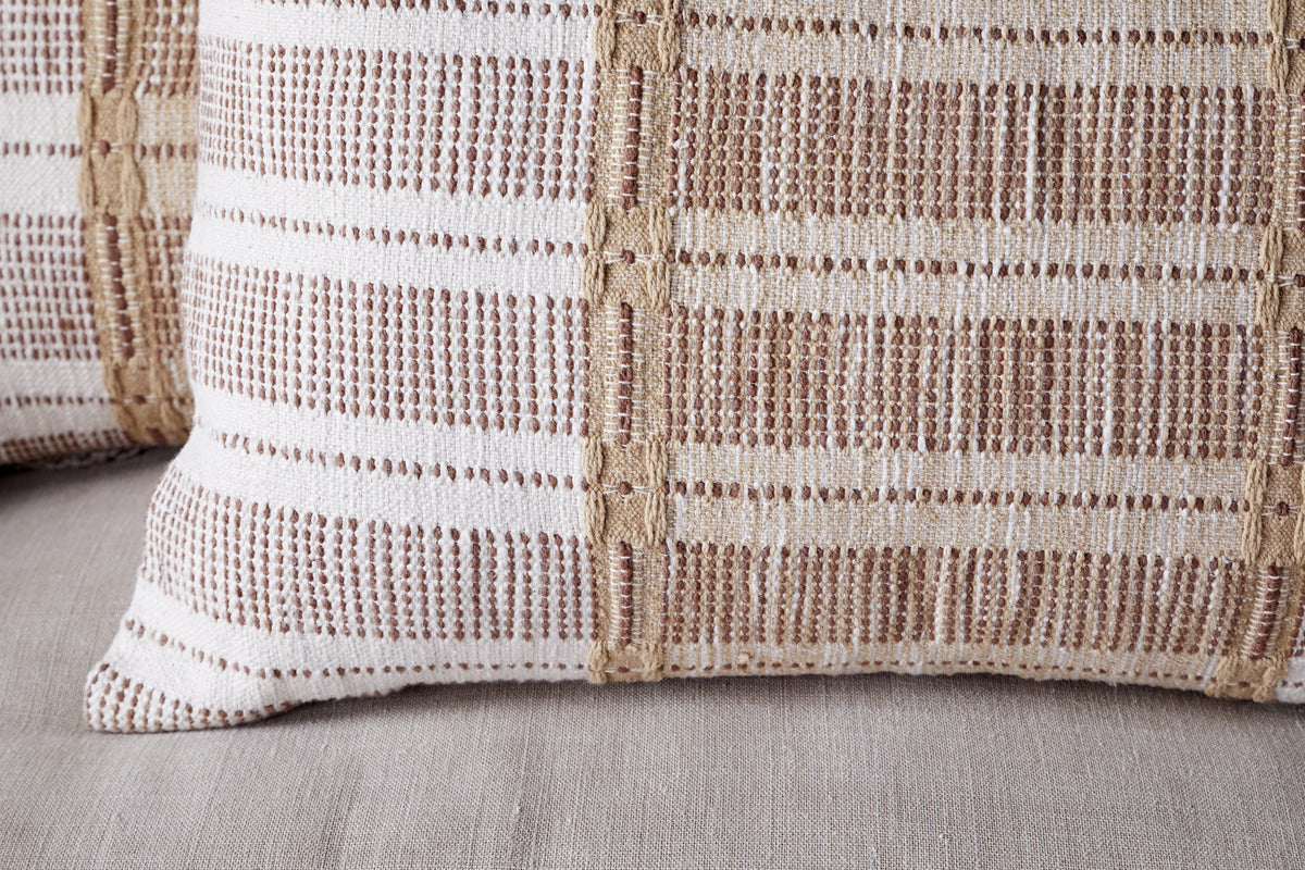 Nayika Cotton Cushion Cover - Rust