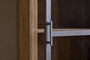 Nirvi Mango Wood & Iron Tall Cabinet - Black