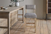 Nadeeka Linen Upholstered Counter Chair - Soft Grey