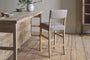 Nadeeka Linen Upholstered Counter Chair - Soft Grey