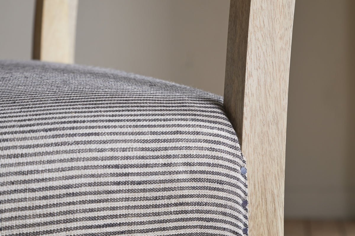 Nadeeka Linen Upholstered Counter Chair - Soft Grey