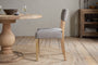 Nadeeka Linen Upholstered Dining Chair - Soft Grey
