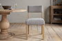 Nadeeka Linen Upholstered Dining Chair - Soft Grey