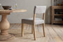 Nadeeka Linen Upholstered Dining Chair - Soft Grey