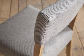Nadeeka Linen Upholstered Dining Chair - Soft Grey