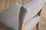 Nadeeka Linen Upholstered Dining Chair - Soft Grey