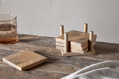 Nalbari Coasters - Natural (Set of 4)