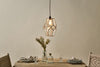 Nazat Panelled Glass Easy Fit Lampshade - Clear & Antique Brass