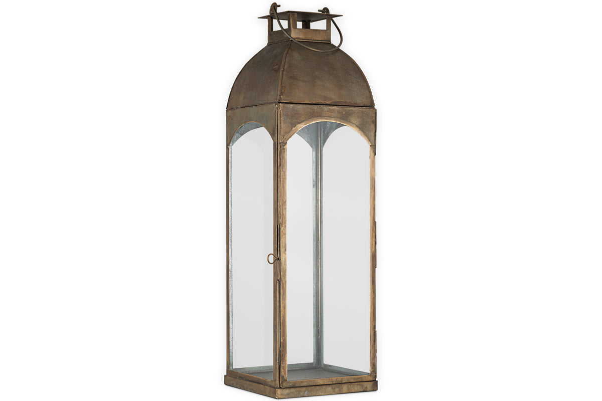 Nivas Lantern - Antique Brass-Trade nkuku