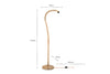 Namira Mango Wood Floor Lamp - Natural-Trade nkuku