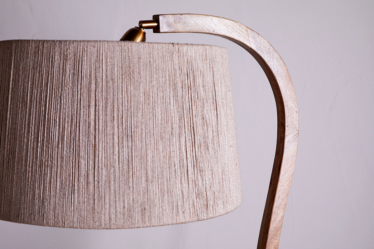 Namira Mango Wood Floor Lamp - Natural-Trade nkuku