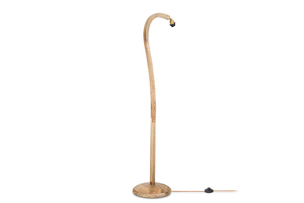 Namira Mango Wood Floor Lamp - Natural-Trade nkuku