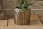 Nabara Cast Aluminium Planter - Antique Brass