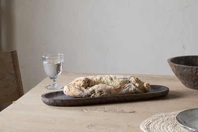 Nyati Serving Platter - Dark Brown