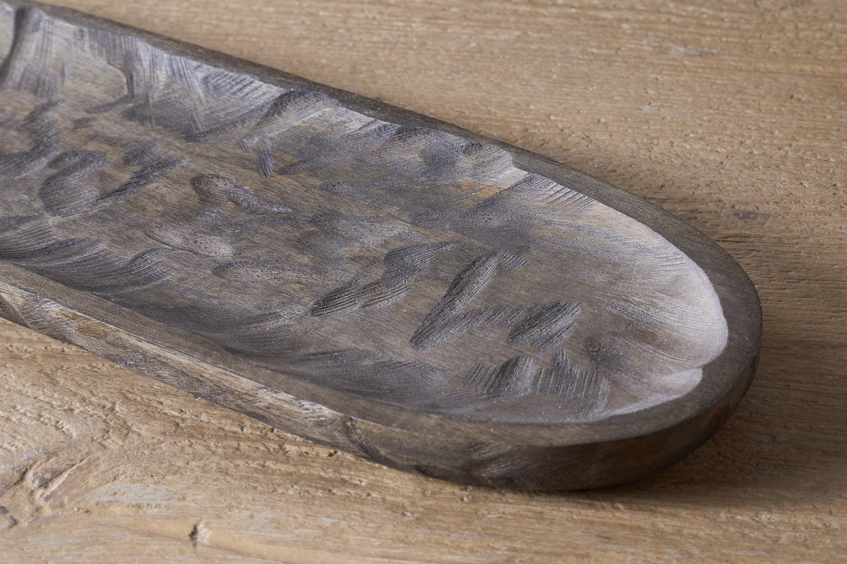 Nyati Serving Platter - Dark Brown
