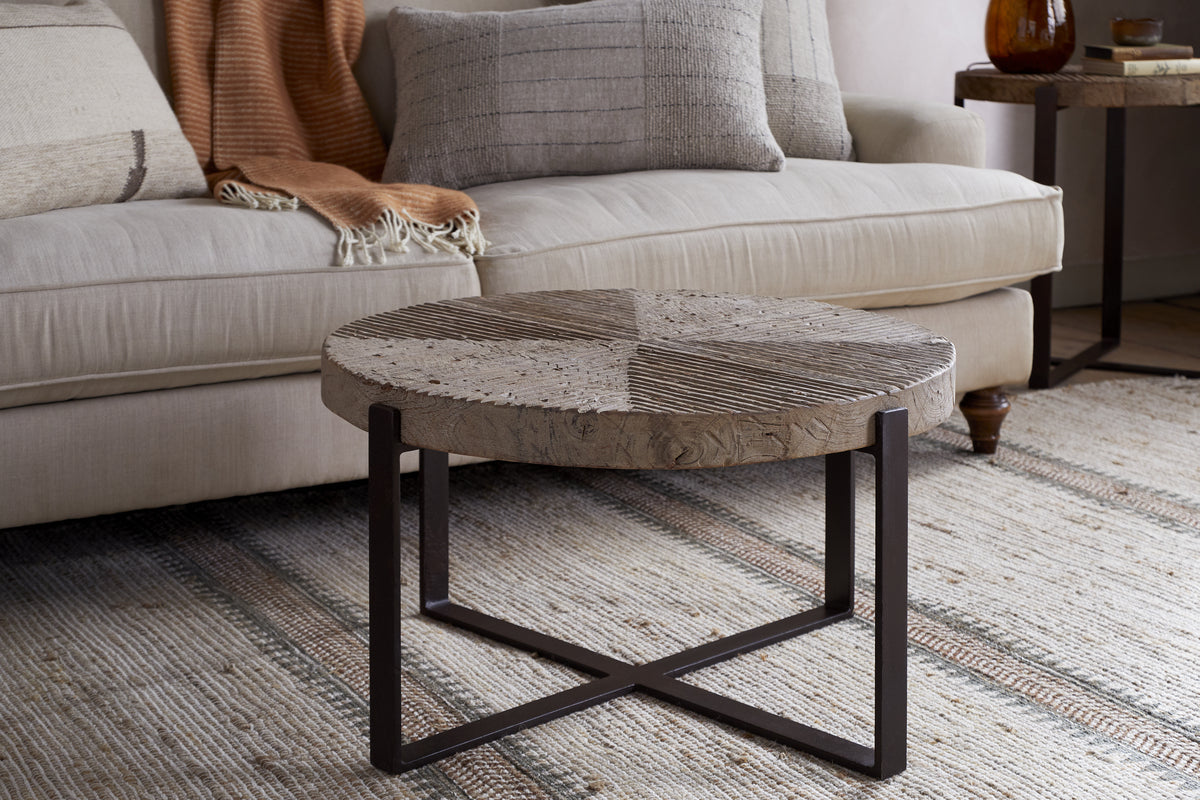 Chakala Reclaimed Wood Coffee Table - Reclaimed Wood & Iron