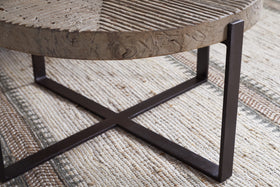 Chakala Reclaimed Wood Coffee Table - Reclaimed Wood & Iron