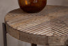 Chakala Reclaimed Wood Side Table - Reclaimed Wood & Iron