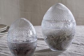 Essan Recycled Glass Opening Egg - Clear