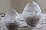 Essan Recycled Glass Opening Egg - Clear