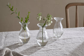 Bapti Bud Vases - Clear - (Set of 3)