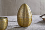 Mutti Hammered Opening Egg - Antique Brass