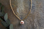 Cerita Rhodochrosite Necklace - Rhodochrosite & Gold