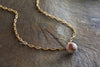 Cerita Rhodochrosite Necklace - Rhodochrosite & Gold