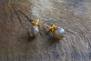 Marai Labradorite Stud Earirngs - Labradorite & Gold