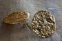 Oya Hammered Earrings - Gold
