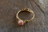 Cerita Rhodochrosite Ring - Rhodochrosite & Gold