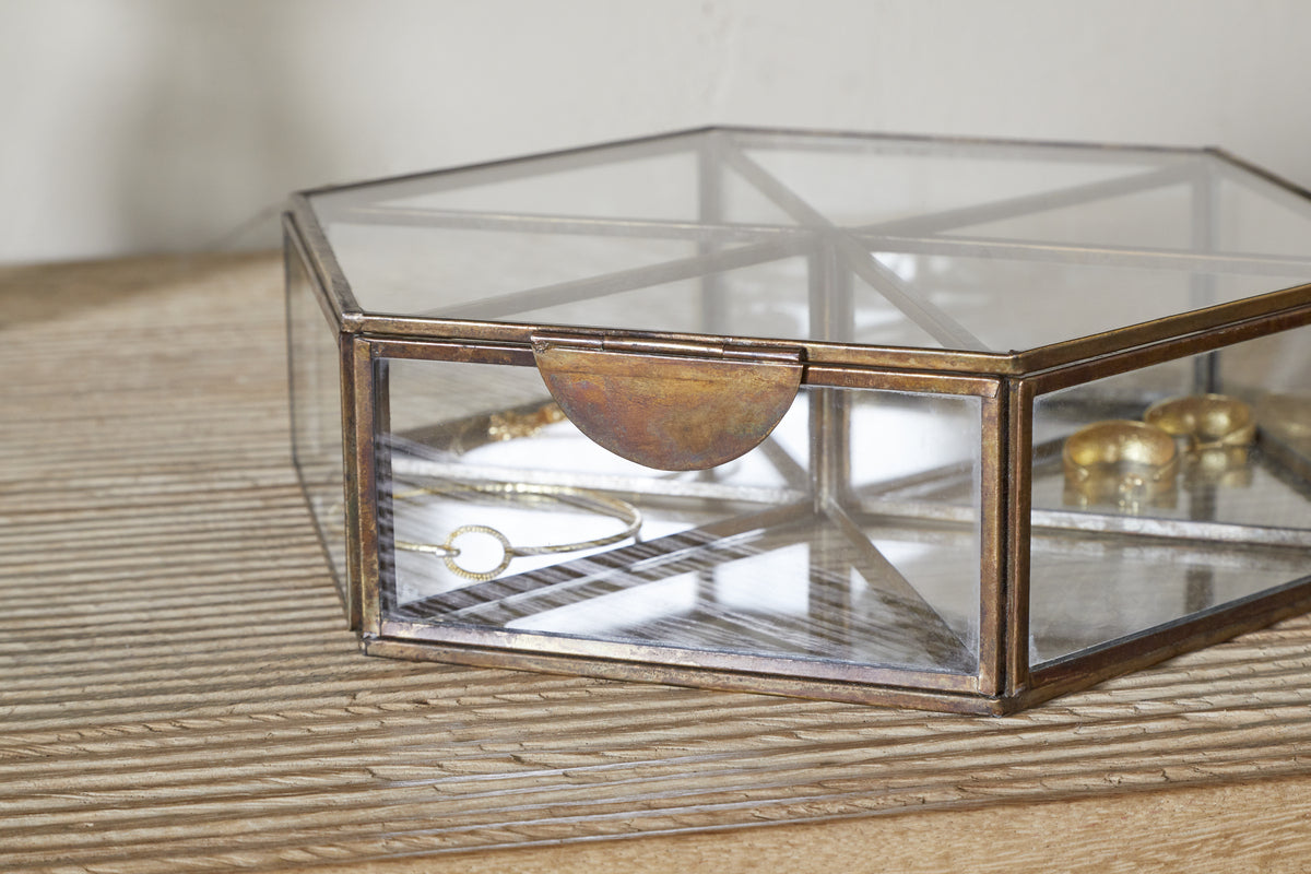 Sitara Jewellery Box - Antique Brass