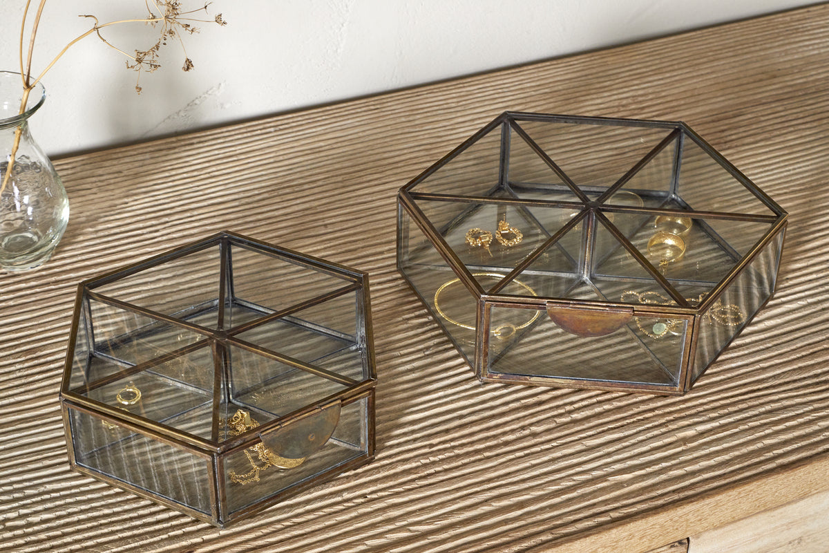 Sitara Jewellery Box - Antique Brass