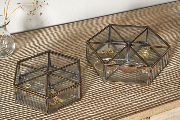 Sitara Jewellery Box - Antique Brass