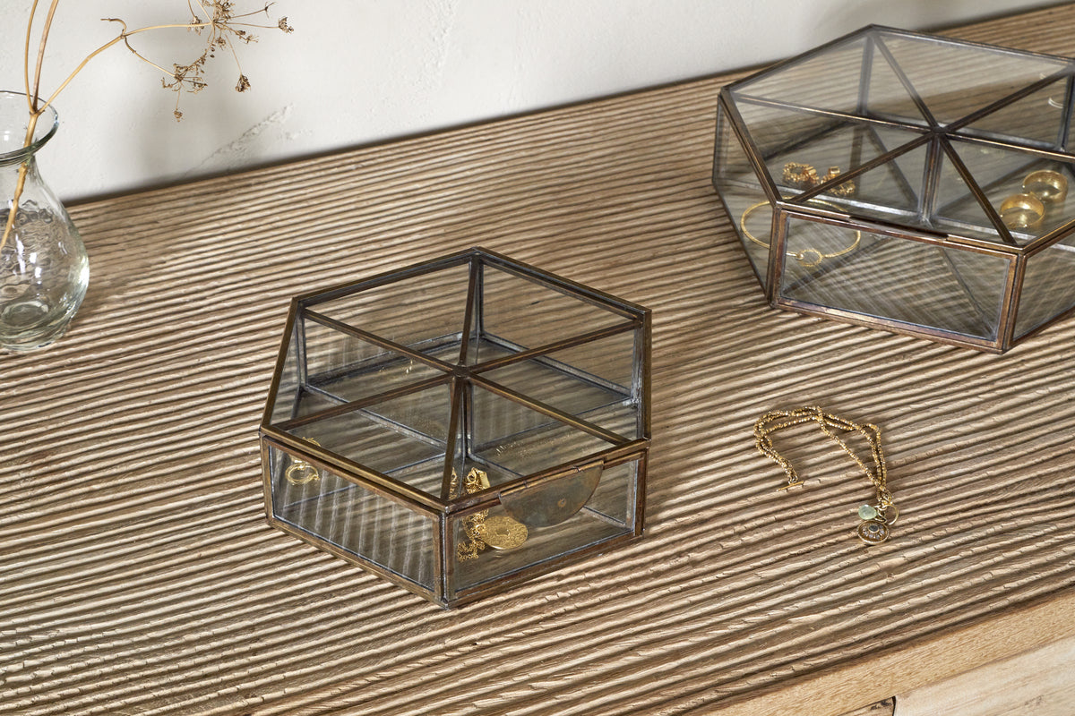 Sitara Jewellery Box - Antique Brass