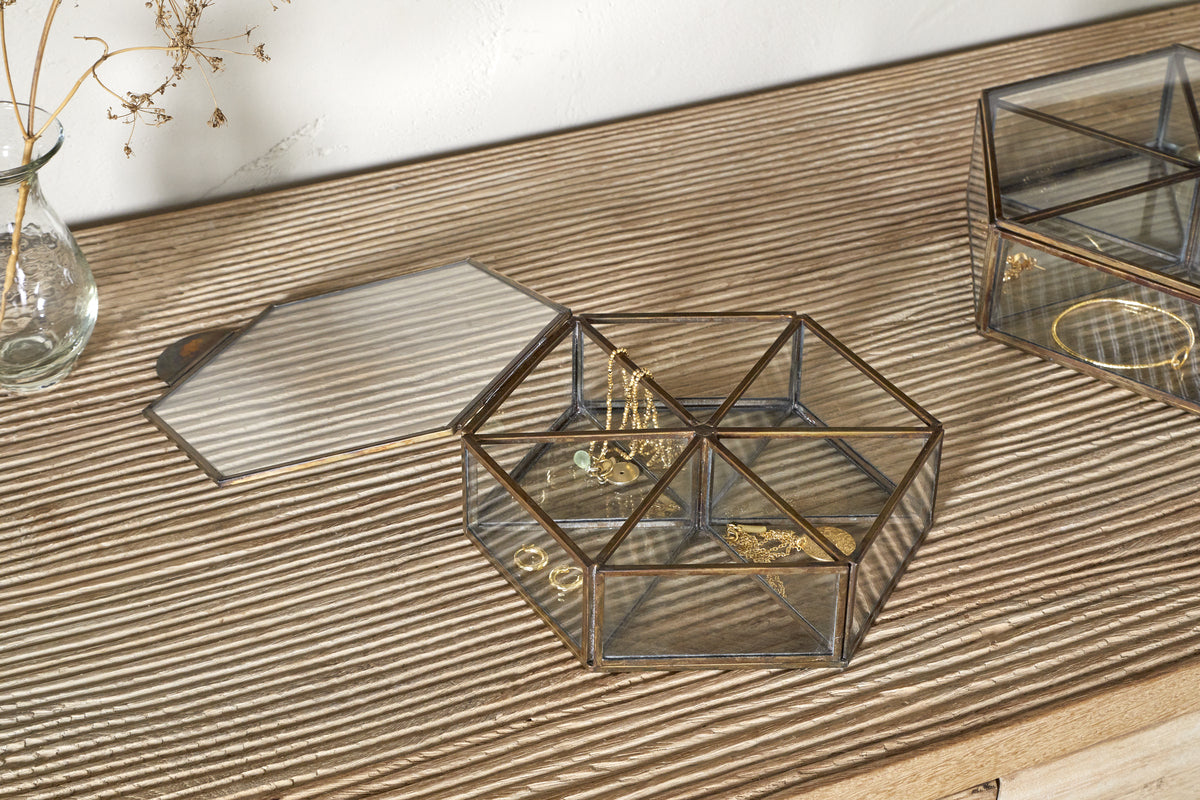 Sitara Jewellery Box - Antique Brass