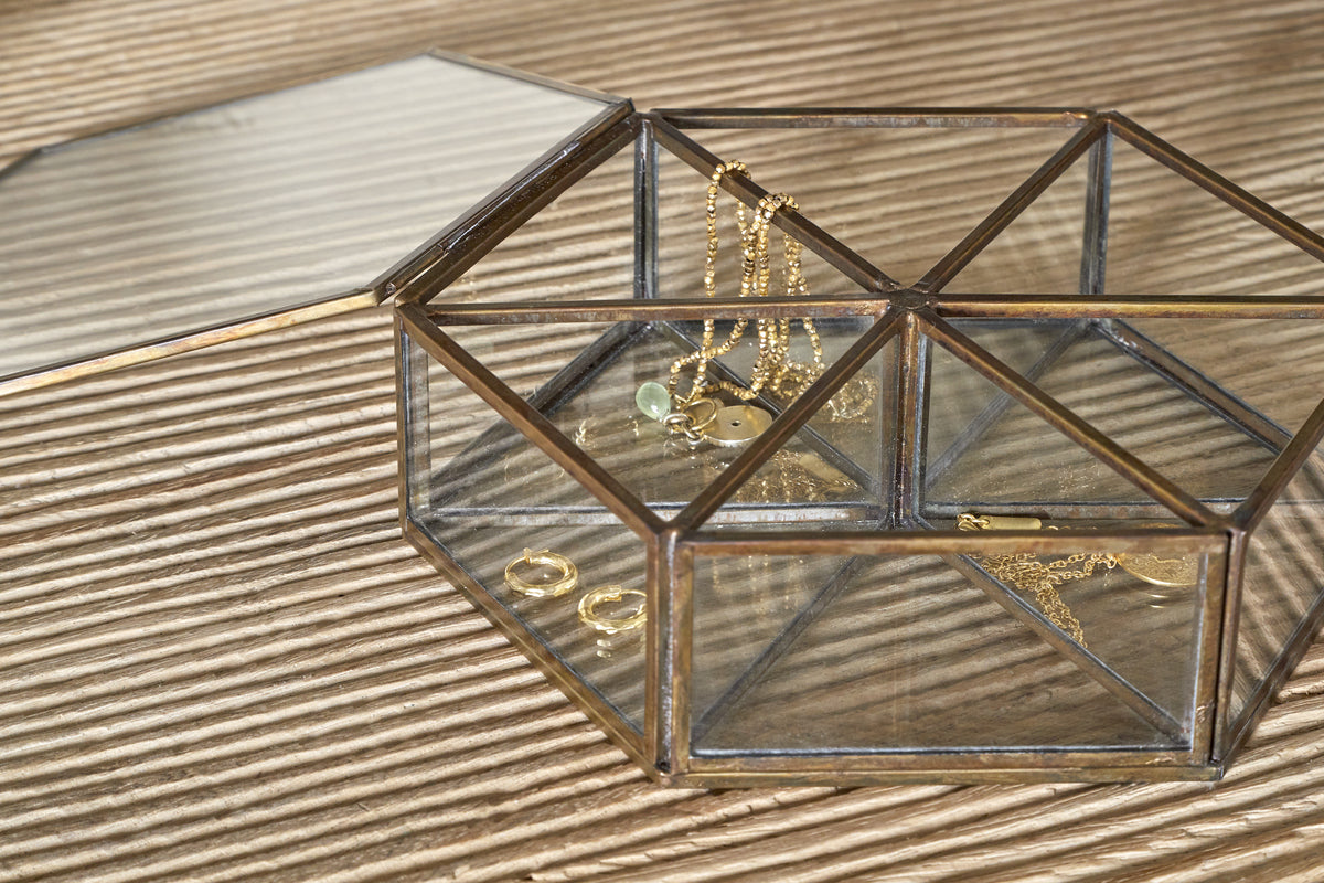 Sitara Jewellery Box - Antique Brass