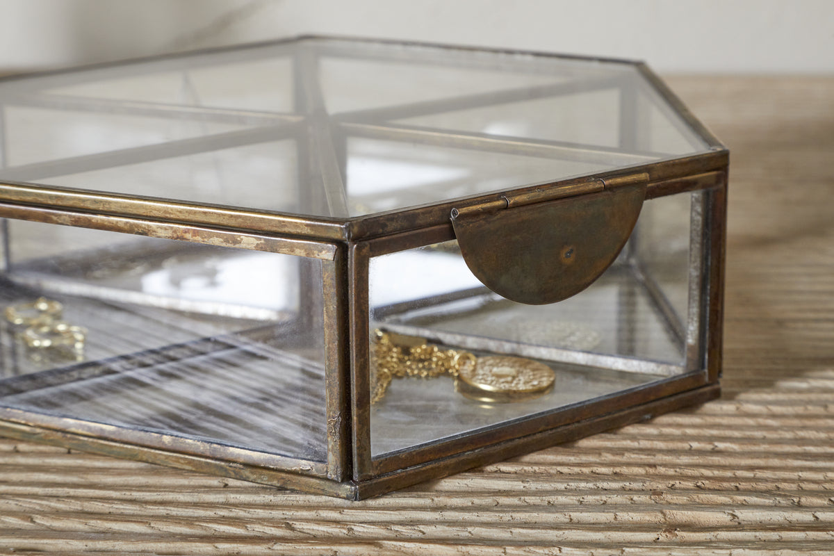 Sitara Jewellery Box - Antique Brass