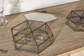 Sitara Jewellery Box - Antique Brass